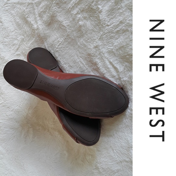 NWOT Nine West Corqui brown leather flats 11M - Picture 8 of 8
